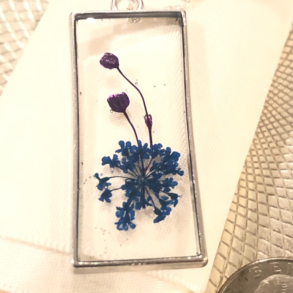 Real Pressed Flower Pendant